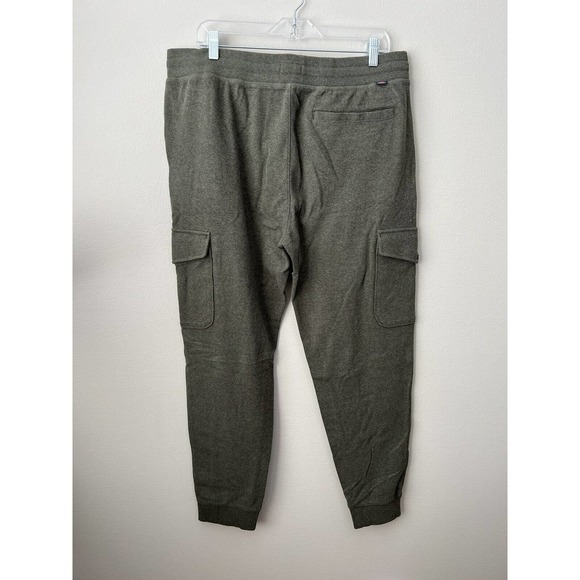 Faherty Cargo Jogger Sweatpants Size XL Green Drawstring Pockets - Picture 7 of 9